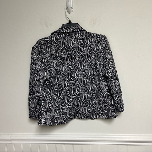 Jessica Riley Short Blazer lightweight Black/White Classic Size S - Picture 5 of 6
